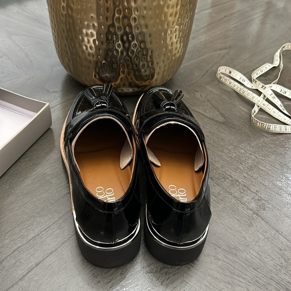 Franco Sarto Carolynn Tassel Loafer Black Patent - Picture 6 of 12
